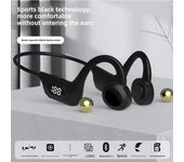 Auriculares de conducción ósea Auriculares Bluetooth Auriculares inalámbricos colgantes OWS Auriculares deportivos inalámbricos negro