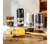 Molinillo de café automático Molinillo de café portátil con carga USB Herramientas de cocina Molinillo gris