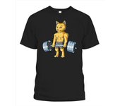 Levantamiento de pesas Cat Workout Gym Camiseta unisex S