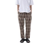 Casual Moda Plaid Ocio Hombres Otoño e Invierno Nuevos Pantalones de Casa S negro
