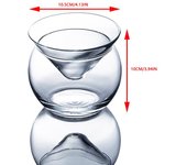 1 Unidad 150 ml 5 oz Elegante y Sofisticado Enfriador de Martini con Base de Bola Juego de Copas de Cóctel Copa de Caviar Vasos para Bebidas Frías