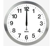 Reloj de pared inteligente con sincronización automática de tiempo, reloj de red silencioso, reloj minimalista moderno para el hogar, decoración de sala de estar 10 inch