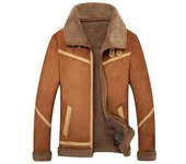 Chaqueta de una pieza de piel para hombre, abrigo de algodón para otoño e invierno M