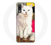 Coque pour Samsung Galaxy A02 Turc de van chat blanc aux yeux bleu et jaune