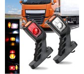 Lámpara indicadora conjunto de luz trasera blanco rojo amarillo 12/24V luz LED de posición lateral 2 unids/set lámpara de camión para remolque camión furgoneta