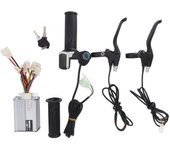 Kit Controlador de Bicicleta Eléctrica con Controlador de 48V 1000W, Acelerador de Puño Giratorio de 48V, Freno de Aluminio Completo
