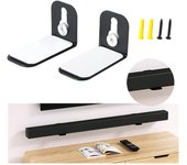 Soporte de montaje en pared de metal que ahorra espacio para barra de sonido en forma de L Kit de montaje en pared para barra de sonido con altavoz de TV