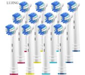 Cabezales de repuesto para cepillos de dientes eléctricos Oral B/B raun/SmartSeries/TriZone/Advance Power/Pro Health/Triumph/3D 4*PCS blanco