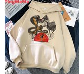 Sudaderas con capucha Cobra Kai Unisex estampado harajuku Ropa unisex pullover grunge Sudadera con capucha unisex L
