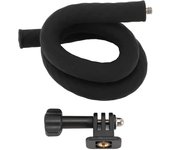 Soporte flexible de cuello de cisne para cámara de acción, de silicona y aluminio, con brazo flexible y tornillo de 14 pulgadas.