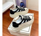 Zapatos de suela gruesa versátiles de verano para mujer Zapatos de mujer casuales y transpirables 40 negro