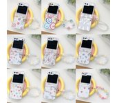 Pulsera con tulipán sonriente para funda plegable Samsung Z Flip3/4/5/6 Samsung Z Flip 6