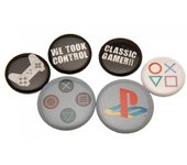 PlayStation Insignia de iconos (Paquete de 6) One Size negro