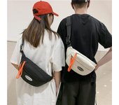 Bolso bandolera National Tide para hombre;s Ocio Estudiante Deportes Bolsillo Tide Marca Lienzo Hombres;Bolsa de pecho M negro