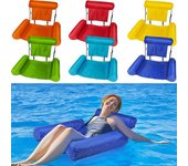 Flotadores de piscina Flotadores de tamaño adulto para piscina Silla flotadores Hamaca de agua Silla inflable Salón de piscina Divertida silla flotante para piscina Playa Océano 120*100cm