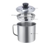 Recipiente para grasa de tocino Recipiente para aceite de cocina Lata con colador para almacenar aceite para freír carne y grasa para cocinar