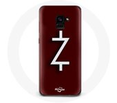 Coque pour Samsung Galaxy A8 Plus Ozark Saison 4 Logo Z Blanc Fond Rouge