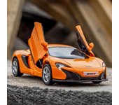 Simulación de coche de metal de 5 pulgadas Exquisito vehículo de juguete y fundido a presión McLaren 650S Supercar RMZ city 1:36 regalos modelo de aleación para niños