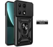 Funda protectora a prueba de golpes para cámara Redmi Note 13, 12 Pro Plus, 12S 4G 5G, con anillo magnético para coche, para Xiaomi Note 11 y 11S Redmi Note 11 5G rojo