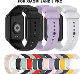 Pulsera de repuesto pulsera inteligente correa de silicona suave para reloj inteligente Xiaomi Band 8 Pro color rosa