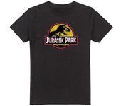 Camiseta con logotipo de Jurassic Park para hombre L negro