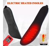Plantillas eléctricas recargables calentadas de 2000mah con Control remoto, suelas de zapatos calentadoras de pies para hombre y mujer, invierno, esquí, pesca S(35-38)