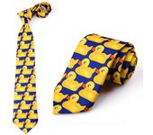 Corbata de goma amarilla divertida para hombre, corbata informal elegante, corbata profesional, corbata de moda para boda, corbata de patito linda para hombre de 8 cm