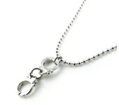 Les Trésors De Lily [N1132] - Collar de diseño 'Menottes' de plata plata
