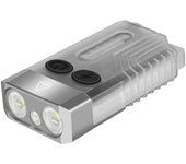 Linterna LED portátil con luz ultravioleta de 365 nm, llavero multifuncional, luz de trabajo magnética transparente