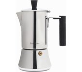 Pedro Stovetop Cafetera Espresso 4 Tazas 200 ml Cafetera Italiana de Acero Inoxidable Moka Pot Inducción Espresso Pot 200ML