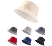 Sombrero de pescador de doble cara con placa de luz de color sólido, sombrero de lavabo plegable simple con protección solar One size azul marino