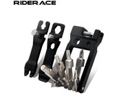 Juego de herramientas de reparación de bicicletas 20 en 1, llave hexagonal plegable multifunción para radios, destornillador para reparación de bicicletas de montaña y carretera.
