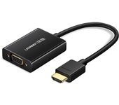 Ugreen MM102 HDMI to VGA Premium Adapter Cable, Male-Female, Black