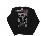 AC/DC Sudadera con foto envejecida de Angus Young para niños 12-13 gris