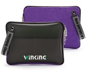 Bolso para ordenador portátil para hombre y mujer, funda para tableta y portátil de 13 pulgadas, bolso de lino y cuero PU, bolso de mano de tendencia urbana para niños y niñas 2022 blanco