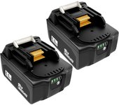 Paquete de 2 baterías de iones de litio de 18 V y 6,0 Ah para Makita CW004GZ CW002GZ01 CW003GZ01 CW001GZ01 Refrigerador DCM501Z DCM501ZAR