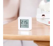 3 piezas Xiaomi BT Termómetro 2 Higrómetro digital eléctrico inteligente inalámbrico Sensor de humedad Funciona con 3 pieces blanco