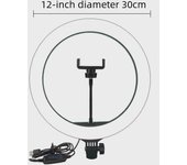 Trípode de luz anular de 12 pulgadas para teléfono, ideal para transmisión en vivo y fotografía