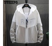 Ropa de protección solar de verano para hombre, chaqueta ultrafina para estudiante, ropa de protección solar, chaqueta transpirable de tendencia, ropa de protección UV XXXXL negro