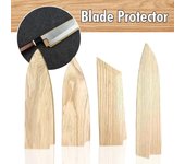 Funda de cuchillo de estilo japonés, protector de hoja de cuchillo de chef, funda de madera para cuchillo, soporte para hoja, funda con atracción magnética
