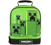 Bolsa de almuerzo de doble enredadera para niños/niños de Minecraft One Size verde