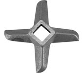 Cuchilla para picadora de carne profesional de acero inoxidable con forma de cruz, pieza cortadora 8