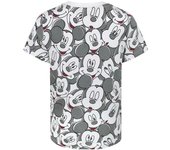 Camiseta con estampado completo de cara de Mickey Mouse para niños 5-6 Years blanco