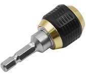 Portabrocas sin llave con vástago hexagonal de 1/4  y accesorios de acero al carbono