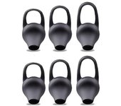 Sound Wave L 3 juego de 6 se adapta perfectamente a tus oídos y no daña ni se cae silicona universal oído negro SML 2 juego de 6 Compatibilidad para auriculares Bluetooth Ear negro