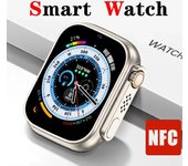 Reloj inteligente 10 Ultra para hombres y mujeres, regalo, pantalla táctil de 2,2 pulgadas, relojes deportivos de fitness, llamadas Bluetooth, reloj inteligente digital, reloj de pulsera 10 ultra negro