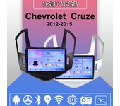 Radio de coche Android Auto Carplay para Chevrolet Cruze 2012-2015 Reproductor multimedia Unidad principal Estéreo Navegación GPS BT WIFI 1+16 GB 1+16GB negro