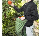 Bolsa para recoger frutas, delantal para cosechar verduras, delantal de jardinería, bolsa de recolección impermeable para ayudante de granja con diseño de fondo hueco 02871