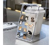 Estuche adorable con expresión de cachorro para Apple 15/14/13/12/11/PRO/PROMAX/XSMAX/XR/X iPhone XR