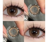 Lentes de contacto cosméticas 2 uds lentes de contacto de Color miopía lentes de contacto suaves naturales 1 año de uso lentes de contacto cosméticas 0